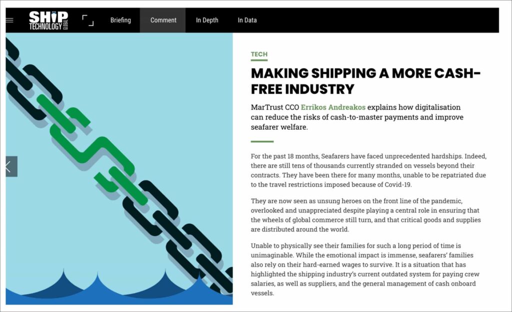 Making Shipment A More Cash-Free Industry