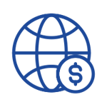 Global payment system icon