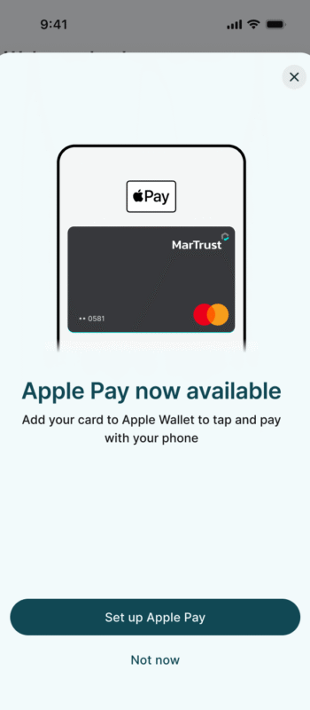 Apple Pay available
